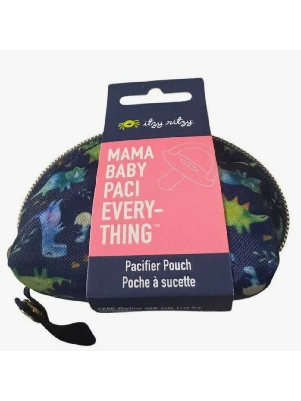 Itzy Ritzy Pacifier Pouch Bag Everything Dinosaur Paci Binky Binki